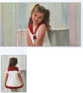 James Brett DK double Knit Knitting Pattern - Girls Sweater Dress (JB869)