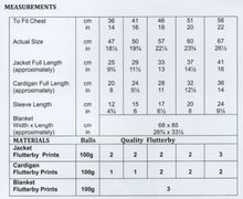 Load image into Gallery viewer, James Brett Flutterby Knitting Pattern - Baby Cardigan, Jacket &amp; Blanket (JB878)
