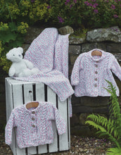 Load image into Gallery viewer, James Brett Flutterby Knitting Pattern - Baby Cardigan, Jacket &amp; Blanket (JB878)