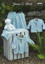 Load image into Gallery viewer, James Brett Flutterby Knitting Pattern - Baby Cardigan, Jacket &amp; Blanket (JB880)