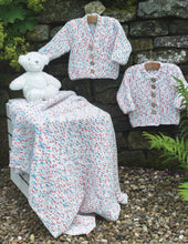 Load image into Gallery viewer, James Brett Flutterby Knitting Pattern - Baby Cardigans and Blanket (JB881)