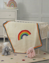 Load image into Gallery viewer, James Brett Double Knit Knitting Pattern - Rainbow Theme Blanket JB906
