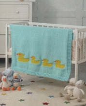 Load image into Gallery viewer, James Brett Double Knit Knitting Pattern - Duck Babies Blanket JB907