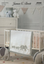 Load image into Gallery viewer, James Brett Double Knit Knitting Pattern Elephant Themed Blanket JB908