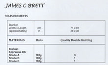 Load image into Gallery viewer, James Brett Double Knit Knitting Pattern – Whale Babies Blanket JB909