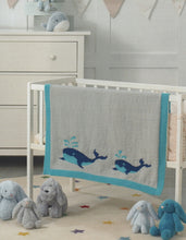 Load image into Gallery viewer, James Brett Double Knit Knitting Pattern – Whale Babies Blanket JB909