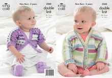 Load image into Gallery viewer, King Cole Double Knitting Pattern - 3560 Dolman Cardigans &amp; Bootees