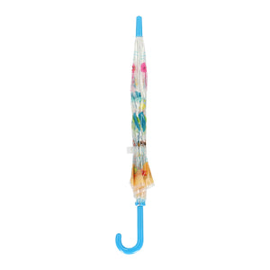 Fallen Fruits Kids Transparent Umbrella with Multi-Coloured Sealife Creatures