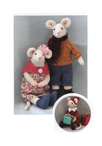 Knits & Pieces Double Knit 4Ply Knitting Pattern Poppy & Ben Mice KP-02