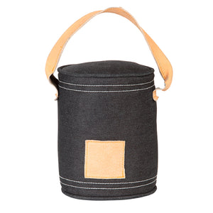 Denim Esschert Heavy Weight Door Stop with Faux Leather Handle (1.5kg)