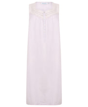 Load image into Gallery viewer, Slenderella Ladies Cotton Dobby Dot Sleeveless Nightie Lilac - UK 10/12