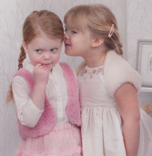 Load image into Gallery viewer, Wendy Peter Pan Chunky Knitting Pattern - Girls Bolero Waistcoat &amp; Shrug (P1296)