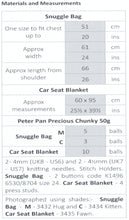 Load image into Gallery viewer, Wendy Peter Pan Chunky Knitting Pattern - Snuggle Bag &amp; Car Seat Blanket (P1298)