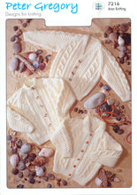 Load image into Gallery viewer, Peter Gregory Aran Knitting Pattern - Cardigans (7216)