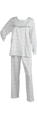 Load image into Gallery viewer, Slenderella Ladies Spot &amp; Heart Print Cotton Pyjamas Blue - UK 10/12