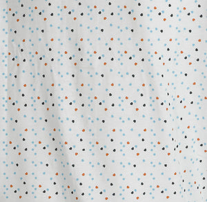 Slenderella Ladies Spot & Heart Print Cotton Pyjamas Blue - UK 10/12
