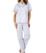 Load image into Gallery viewer, https://images.esellerpro.com/2278/I/177/563/PJ3208-slenderella-ladies-womens-floral-cotton-pyjamas-blue.jpg
