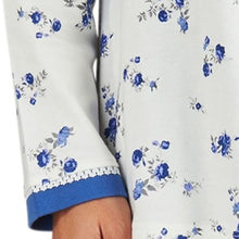 Load image into Gallery viewer, https://images.esellerpro.com/2278/I/146/533/PJ8137-slenderella-ladies-womens-floral-pyjamas-pjs-set-blue-close-up-2.jpg