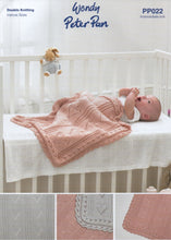 Load image into Gallery viewer, Wendy Peter Pan Baby Double Knitting Pattern - Blankets (PP022)