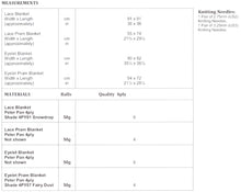 Load image into Gallery viewer, Wendy Peter Pan Baby 4 Ply Knitting Pattern - Blankets (PP029)