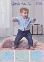 Load image into Gallery viewer, Wendy Peter Pan Baby 4ply Knitting Pattern - Cardigans (PP033)