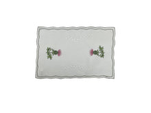 Load image into Gallery viewer, Embroidered Thistle Placemat (12&quot; x 18&quot;)