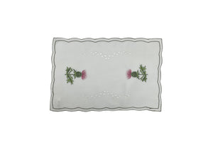 Embroidered Thistle Placemat (12" x 18")