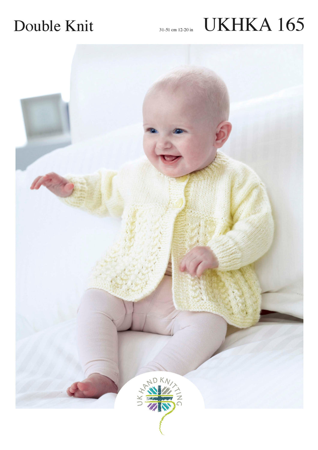Double Knitting Pattern for Baby's Cardigans & Matinee Coat (UKHKA 165)