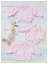 Load image into Gallery viewer, UKHKA 220 Double Knit Knitting Pattern - Baby Sweater &amp; Cardigans