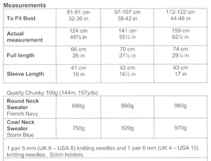 UKHKA 225 Chunky Knitting Pattern - Ladies Sweaters