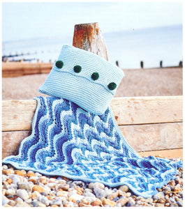 UKHKA 230 Super Chunky Knitting Pattern - Blanket & Cushion Cover