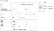Load image into Gallery viewer, UKHKA 240 Aran Knitting Pattern - Ladies Accessories