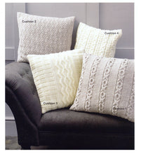 Load image into Gallery viewer, UKHKA 242 Chunky Knitting Pattern - Cushion Covers