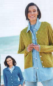 UKHKA 249 Women's Double Knit Knitting Pattern - 2 Design Cardigans