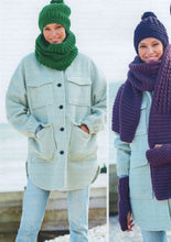Load image into Gallery viewer, UKHKA 254 Knitting Pattern - Ladies Winter Chunky Accessories