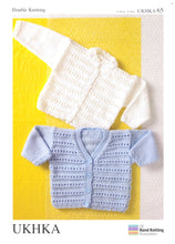 Load image into Gallery viewer, Baby Double Knitting Pattern - UKHKA 65 Cardigans