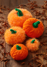 Load image into Gallery viewer, King Cole Tinsel Chunky Knitting Pattern - Halloween Pumpkin Toys (9180)