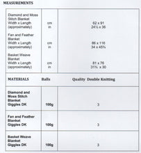 Load image into Gallery viewer, Wendy Peter Pan Double Knit Pattern 7016 Baby Blankets in 3 Designs