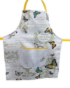 Butterfly Cotton Cooking Apron 70cm x 87cm