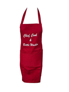 Adult Novelty "Chief Cook & Bottle Washer" Apron