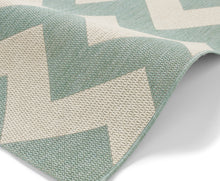 Load image into Gallery viewer, https://images.esellerpro.com/2278/I/135/605/cottage-ct5191-zig-zag-flat-weave-polypropylene-rug-mat-blue-detail.jpg