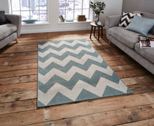 Load image into Gallery viewer, https://images.esellerpro.com/2278/I/135/605/cottage-ct5191-zig-zag-flat-weave-polypropylene-rug-mat-blue-room.jpg