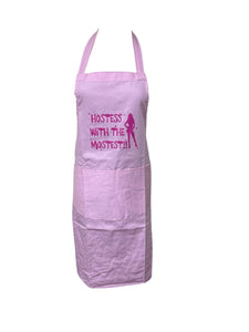 Adult Novelty "Hostess with the mostest" Apron