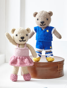 King Cole Little Bears Knitting Book 1 – Stuffed Bear Family with Outfits