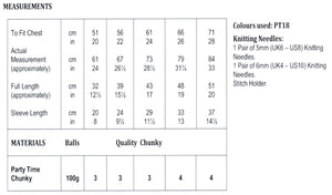 James Brett Chunky Knitting Pattern - Children's Sweater (JB771)