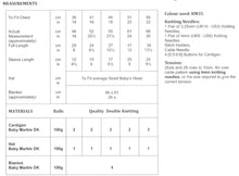 Load image into Gallery viewer, James Brett Double Knitting Pattern - Baby Cardigan Hat &amp; Blanket (JB565)