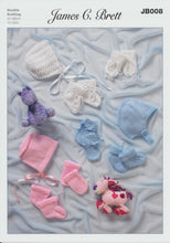 Load image into Gallery viewer, James Brett DK Knitting Pattern - JB008 Baby Accessories