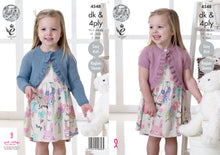 Load image into Gallery viewer, King Cole DK &amp; 4 Ply Knitting Pattern - Girls Boleros (4548)