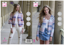 Load image into Gallery viewer, King Cole Aran Knitting Pattern - Ladies Cardigans (5272)