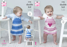 Load image into Gallery viewer, King Cole Double Knitting Pattern - Baby Pinafores (5106)